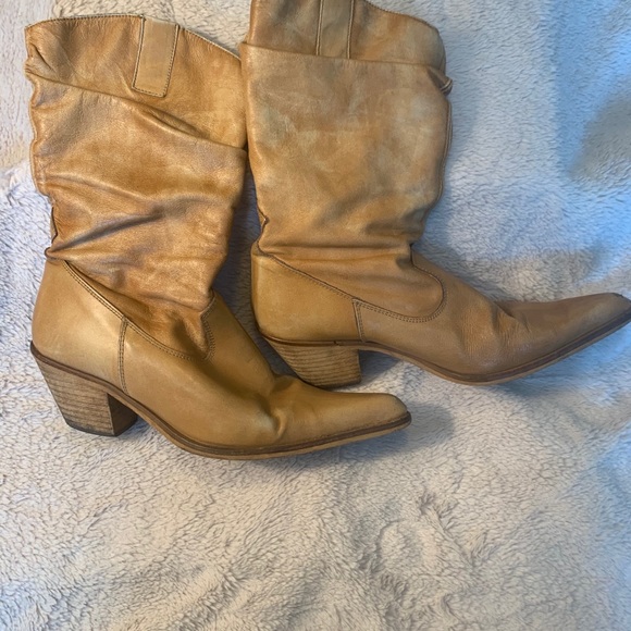 Leather Aldo Cowboy Boots - Picture 2 of 10
